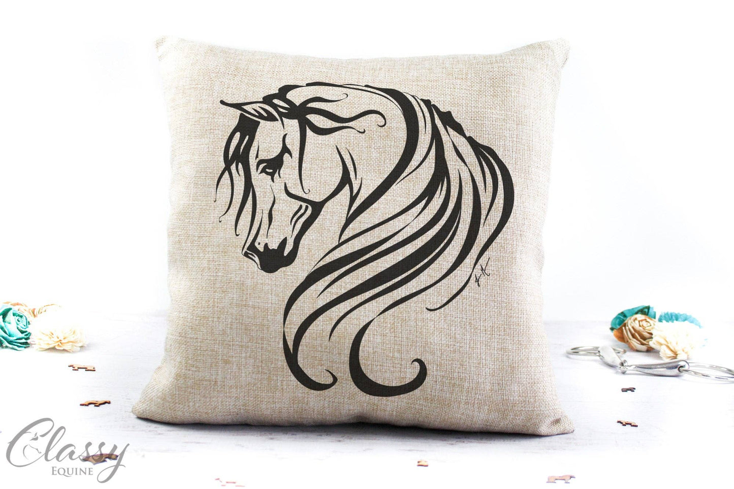 Arabian Horse Pillow Cover - Breathless