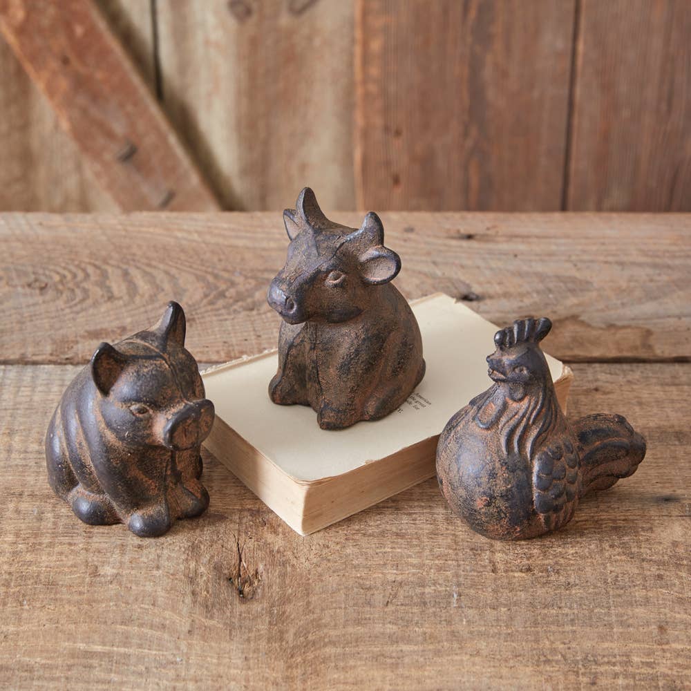 Rustic Mini Tabletop Pig