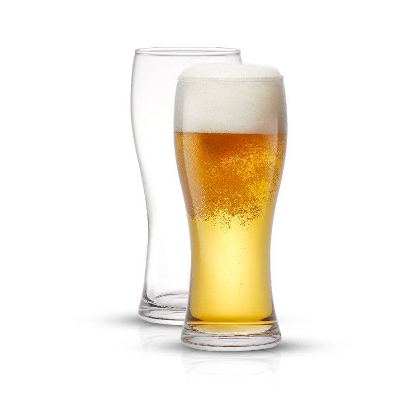 Callen Beer Pint Glasses, Set of 4 Heavy Base Drinking Glass