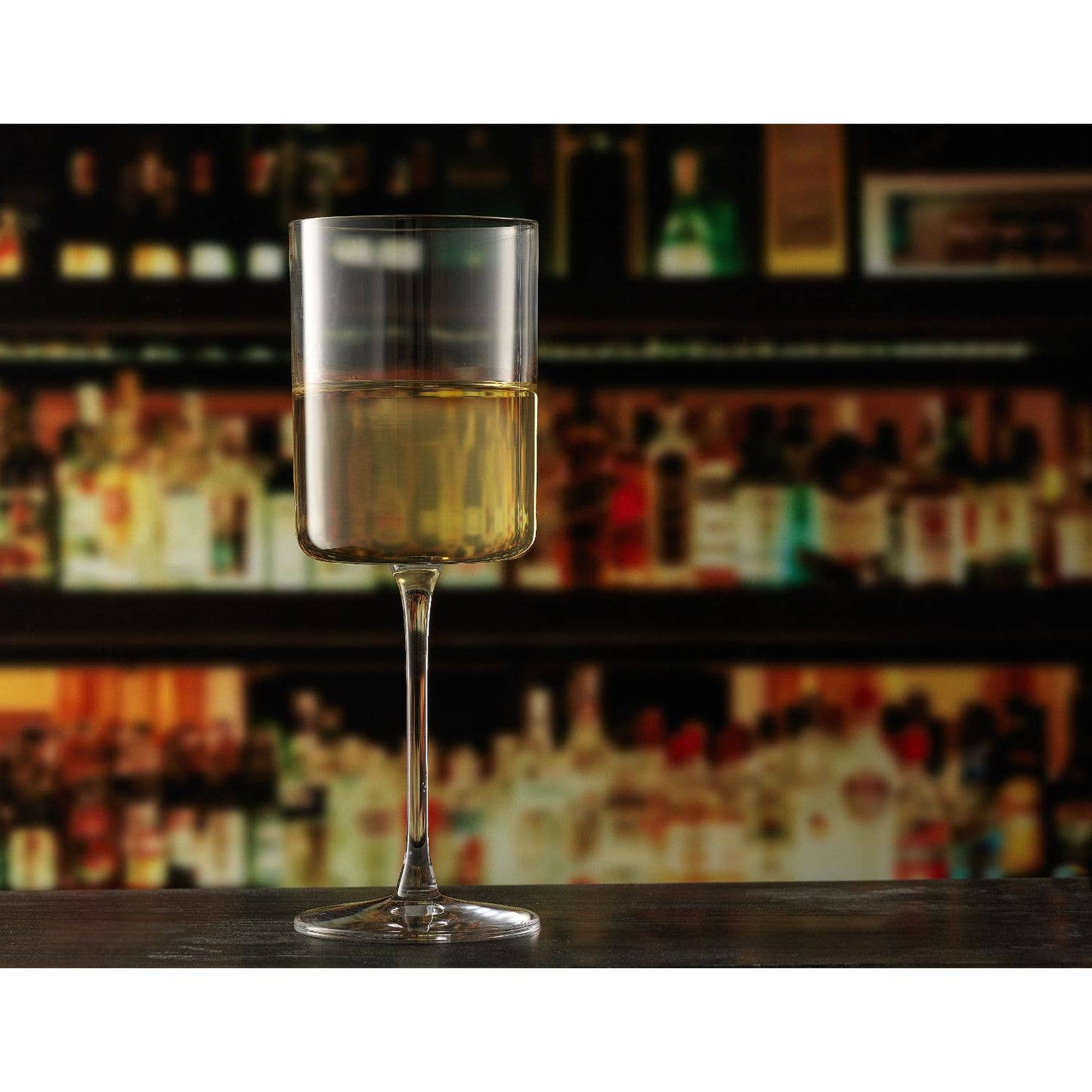 Claire Crystal Stemmed White Wine Glasses