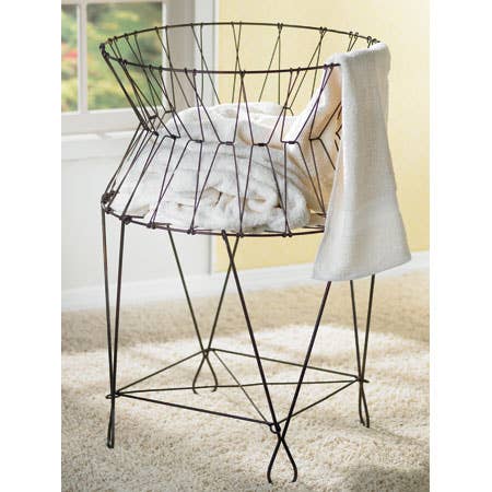 Vintage Iron Laundry Basket