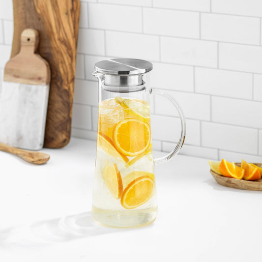 Breeze Summer Drink Pitcher with Stainless Steel Lid - 50 oz