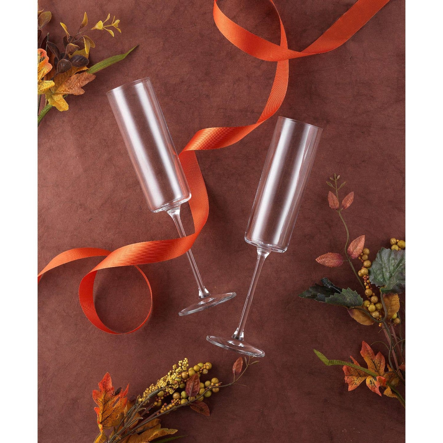 Claire Crystal Champagne Glasses