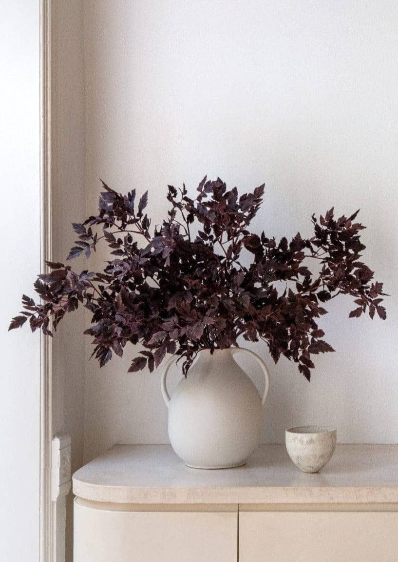 Afloral Plum Artificial Cimicifuga Plant Leaves - 31"