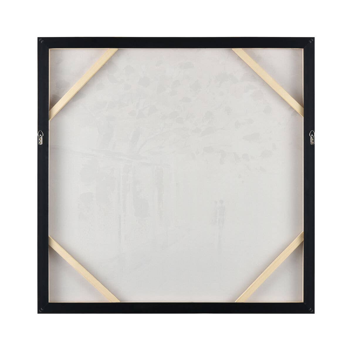 Rue Ames City Sidewalk Framed Canvas Wall Art