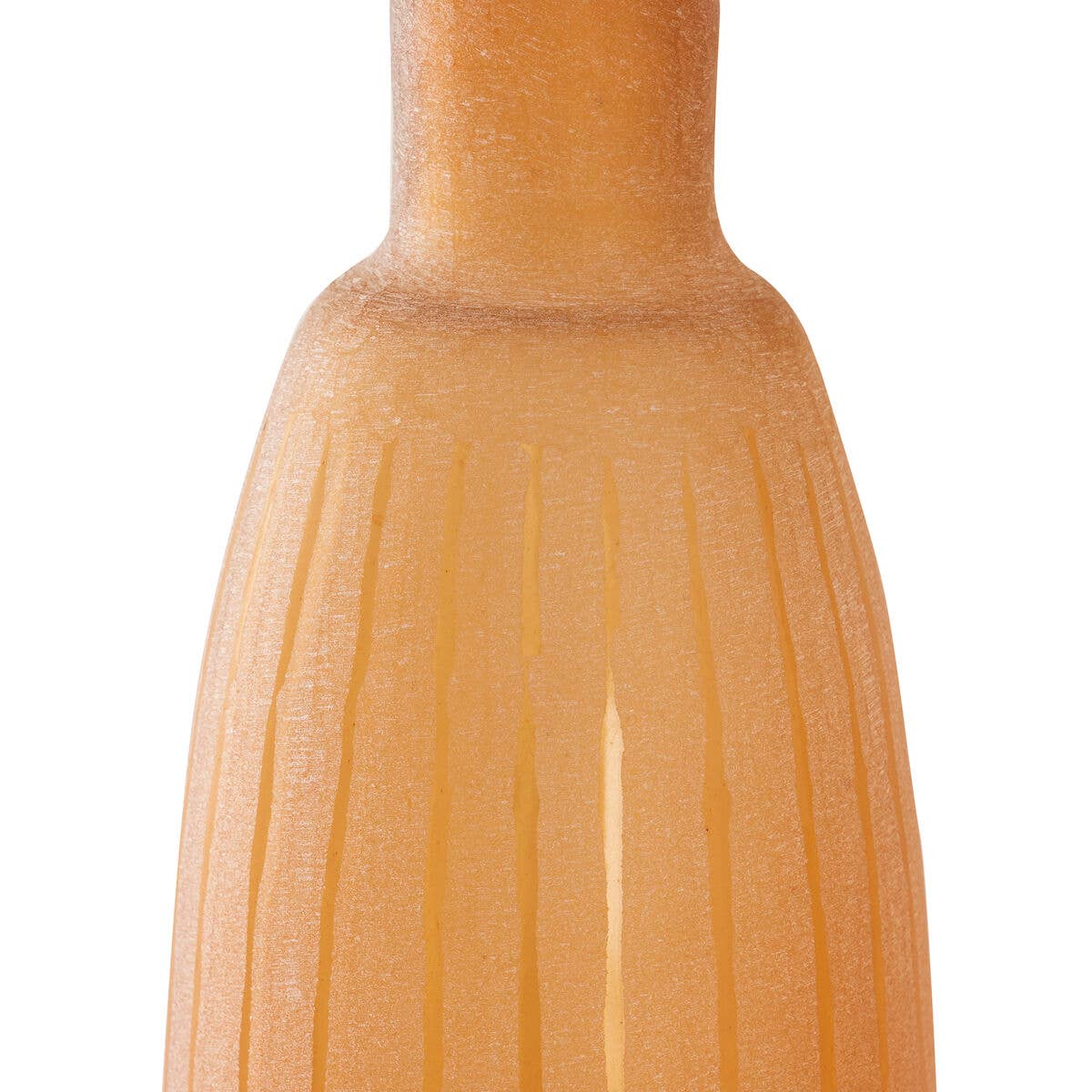 Set of 3 Georgia Orange Glass Vases