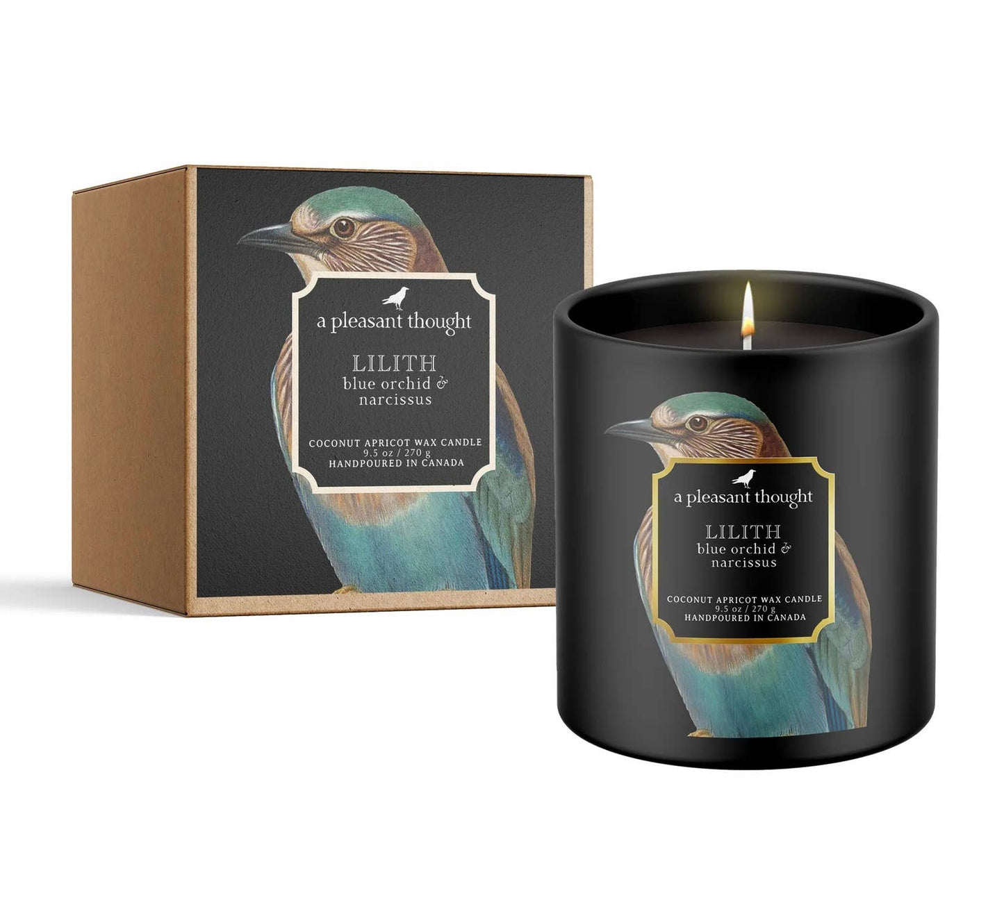 LILITH | BLUE ORCHID & NARCISSUS | RAVEN CANDLE