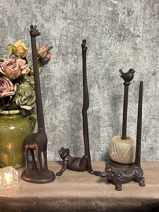 Cast Iron Animal Paper Towel Holder