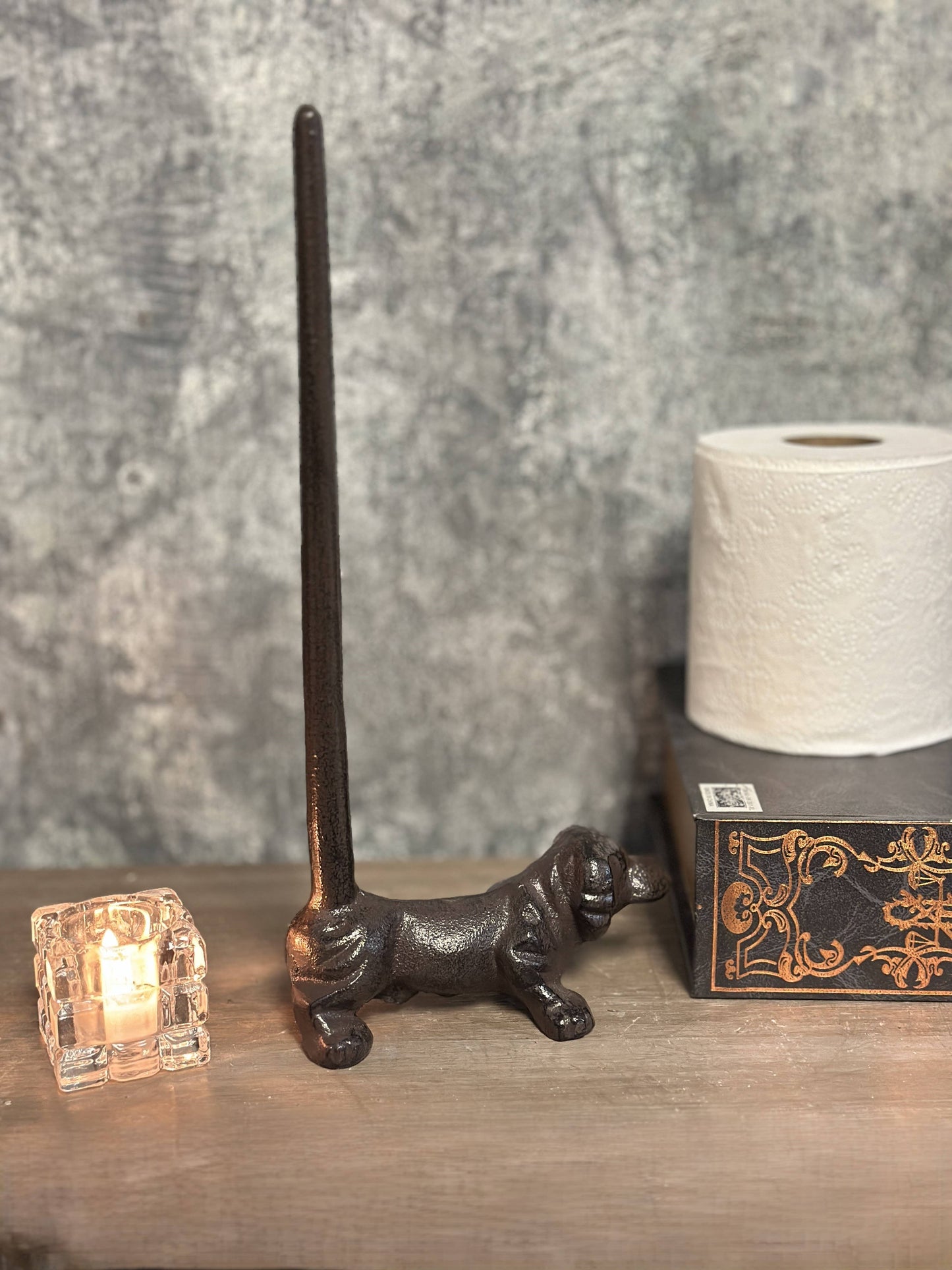 Cast Iron Animal Paper Towel Holder