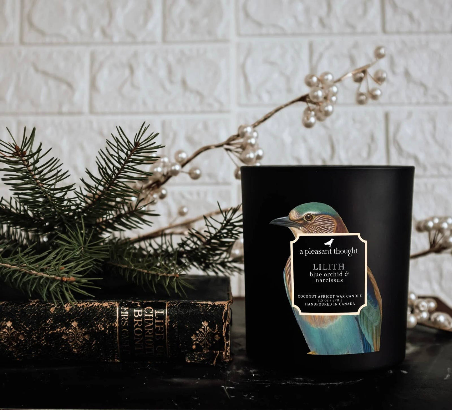 LILITH | BLUE ORCHID & NARCISSUS | RAVEN CANDLE