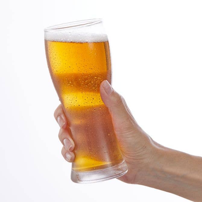 Callen Beer Pint Glasses, Set of 4 Heavy Base Drinking Glass