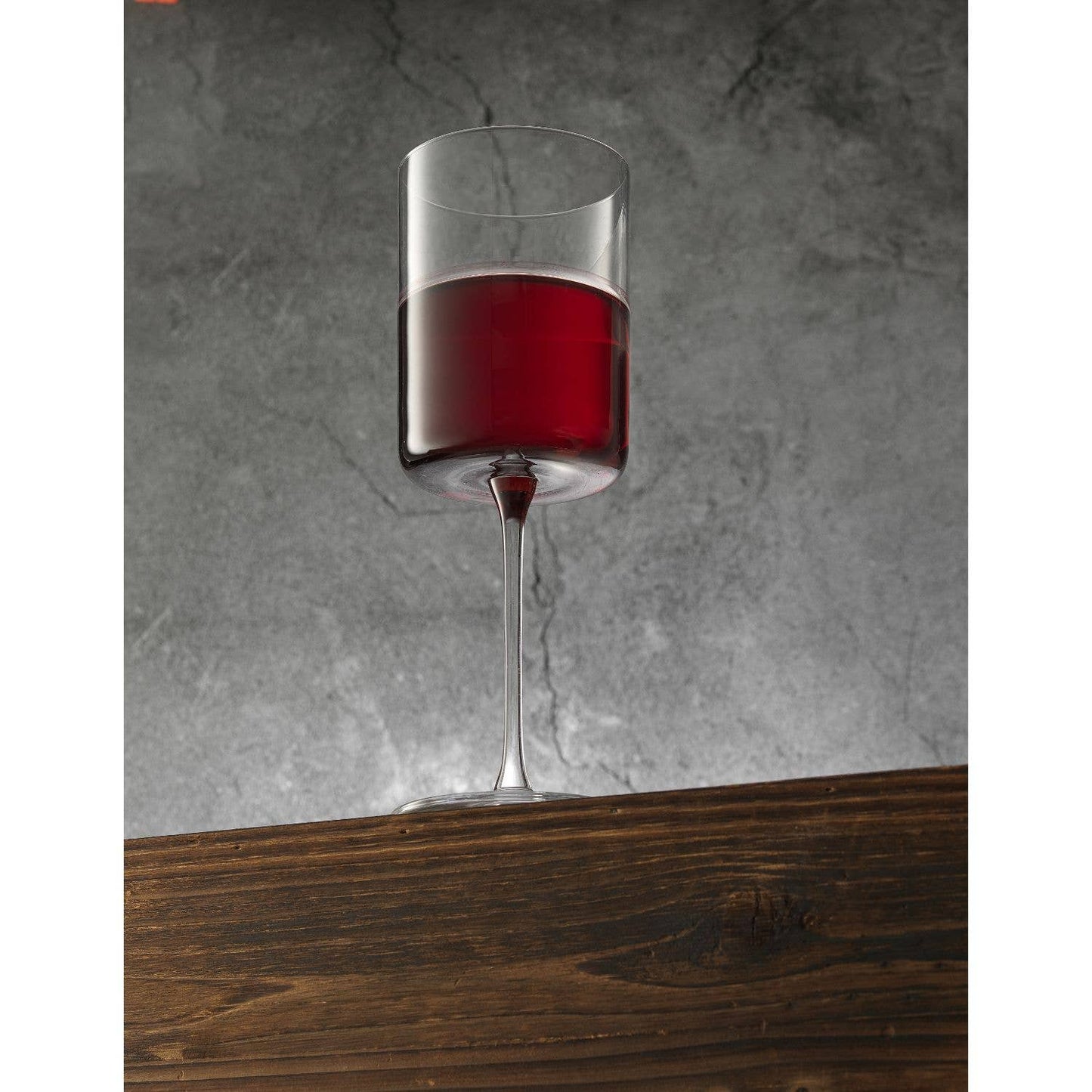 Claire Crystal Stemmed Red Wine Glasses