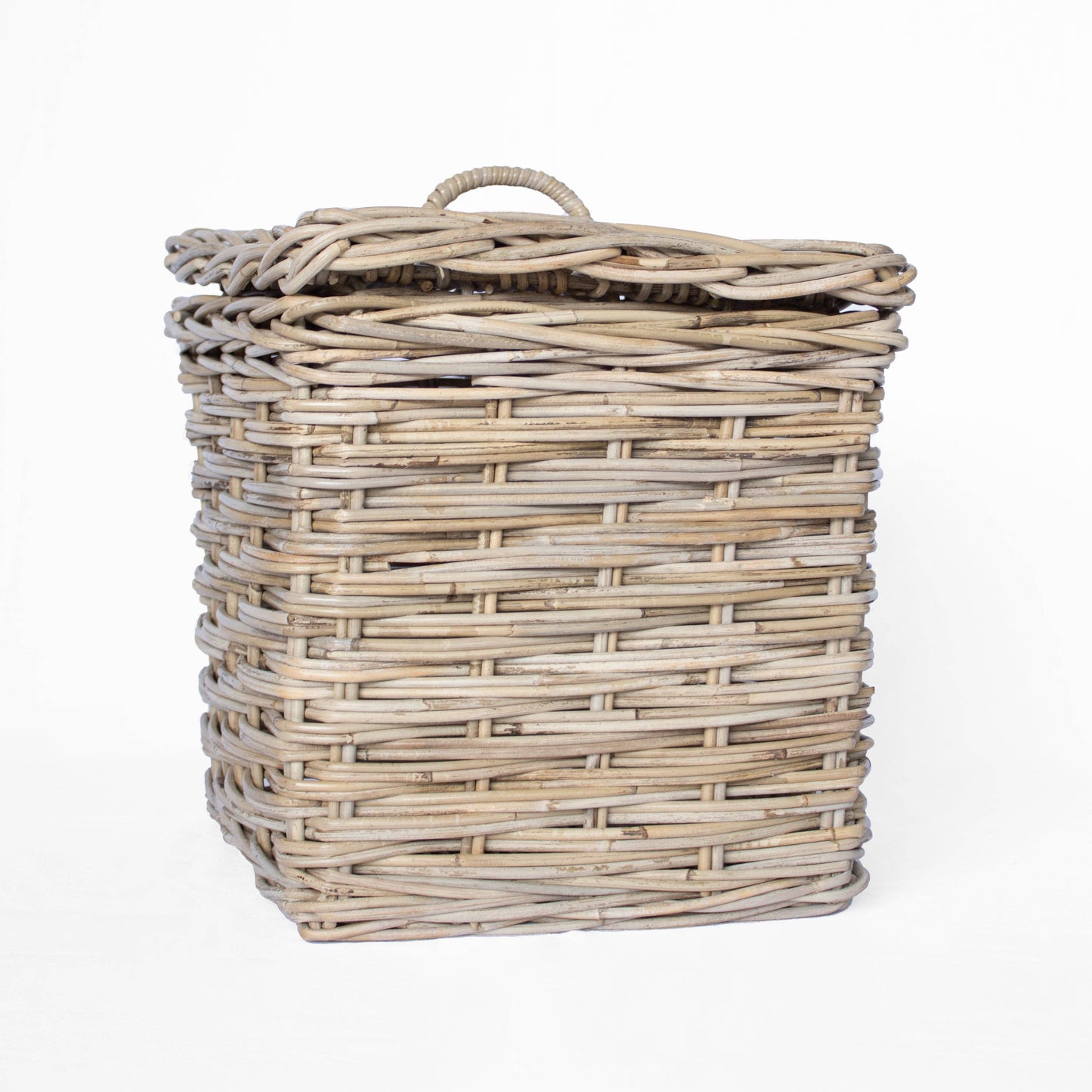 Rattan Square Basket with Lid